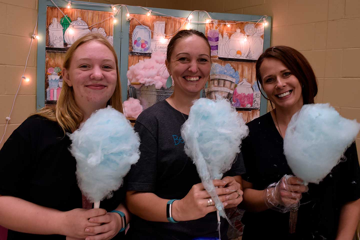 Women with Cotton Candy at Member Celebration 2019