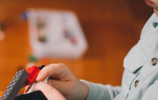 Child playing with Blocks