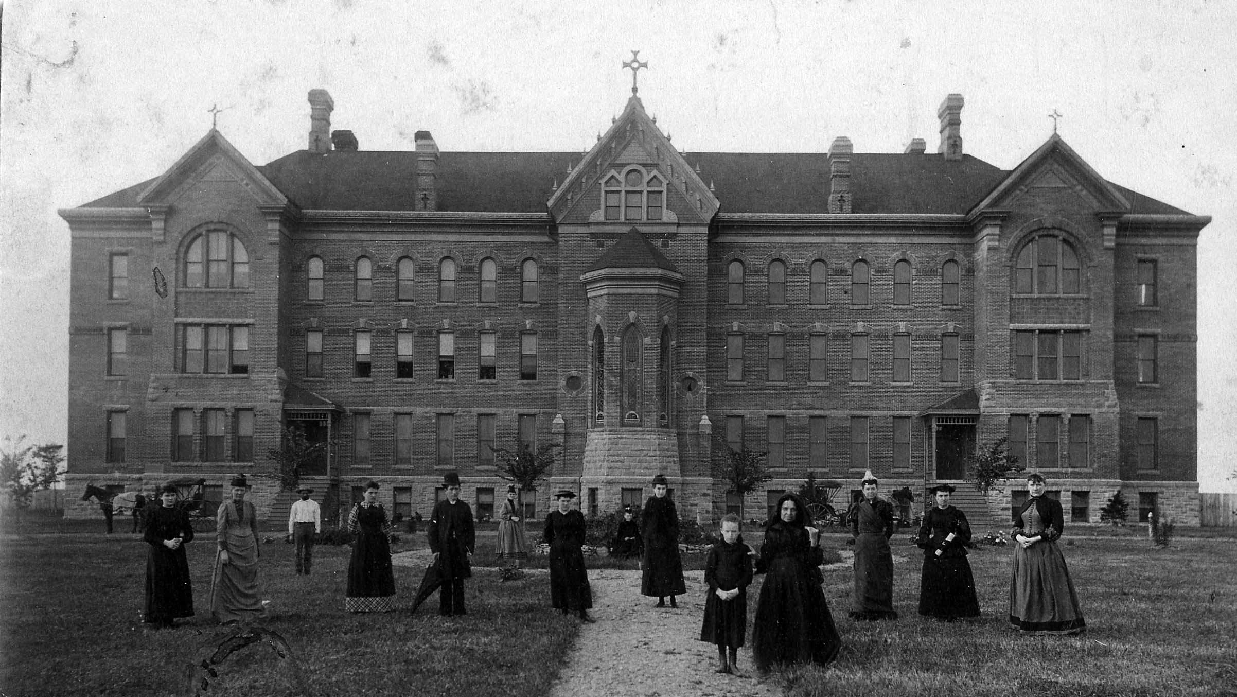 Academy of Visitation, 1890. Present day Crosier Park. Courtesy of Adams County Historical Society.
