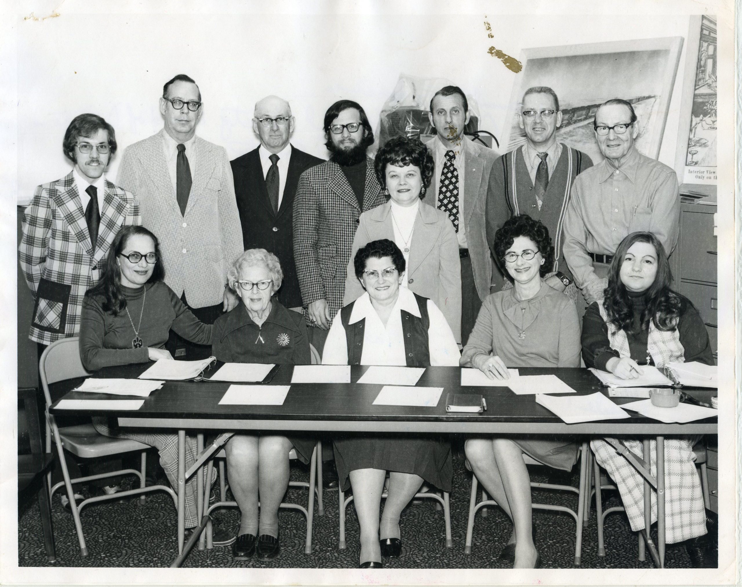 Adams County Historical Society Board of Directors, January 16, 1975. Dorothy pictured front left. Courtesy of Adams County Historical Society.