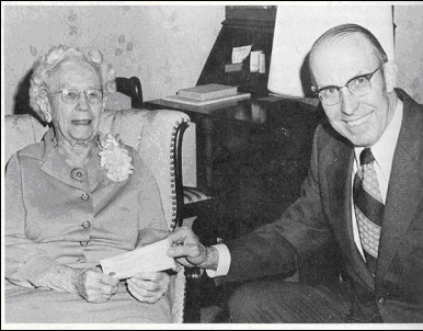 Mabel Dixon on her 84th birthday. Courtesy of Adams County Historical Society.