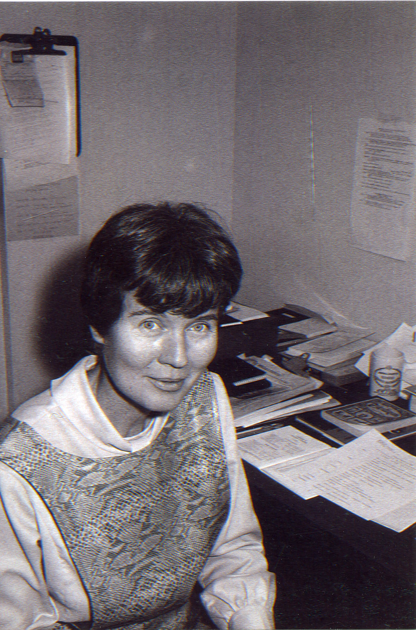 Iris as Acting Director of Anchorage Museum, 1971.