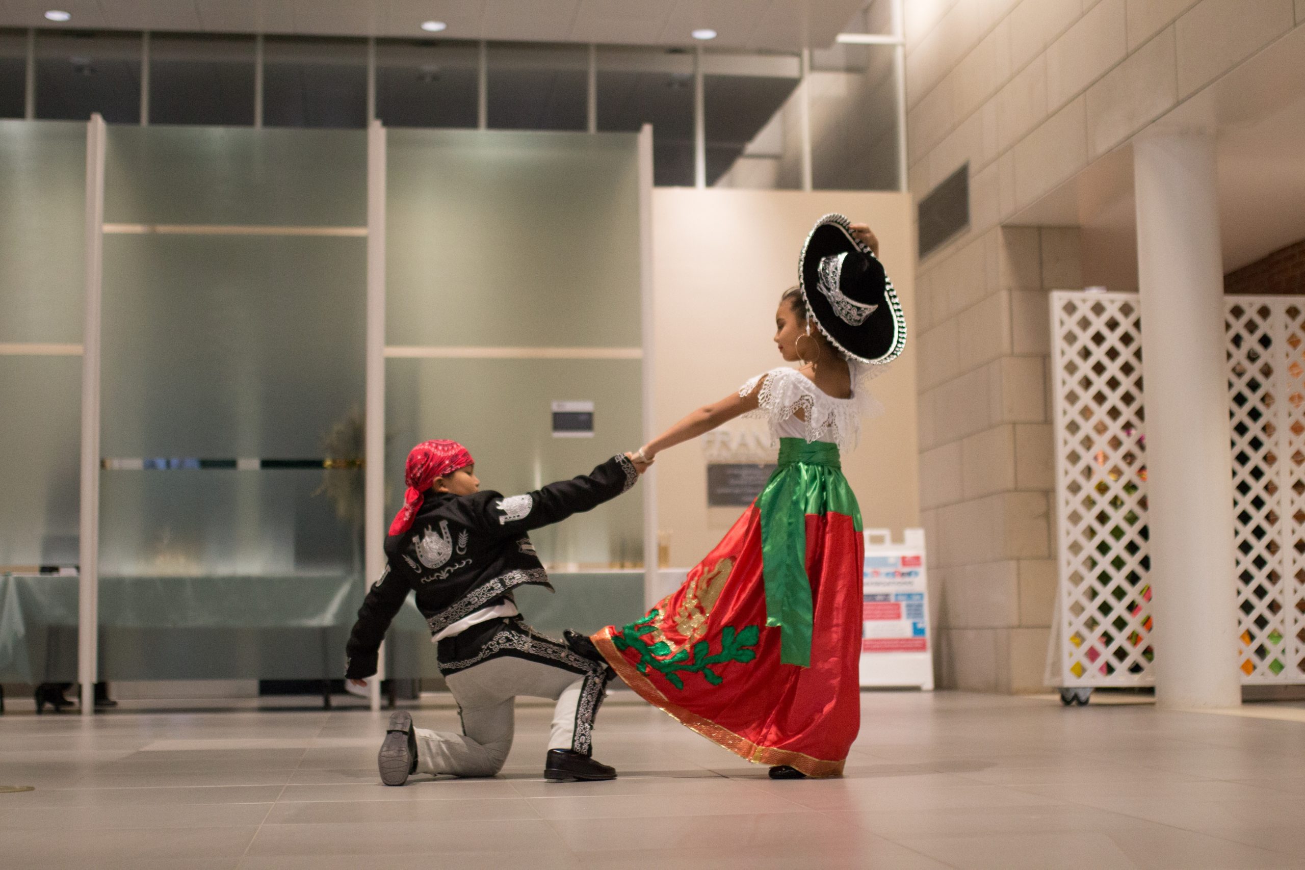 Raices de mi Pueblo dancers performing at Hastings Cultural Connect, 2019.