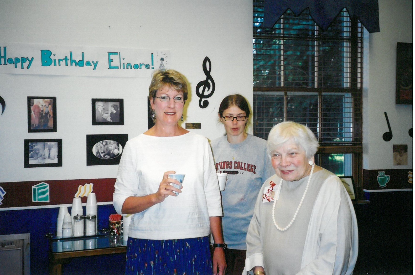Dr. Constance Malloy, Dr. Antje Anderson, and Dr. Elinore Barber, 2008. Courtesy of Hastings College.