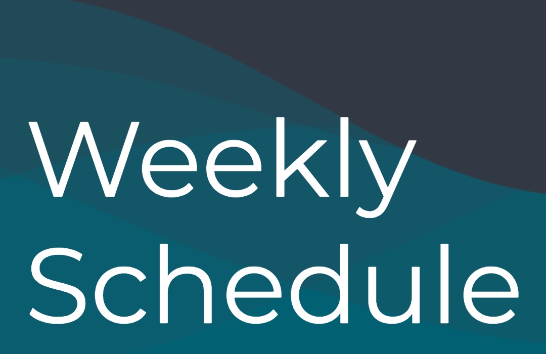 weekly schedule graphic
