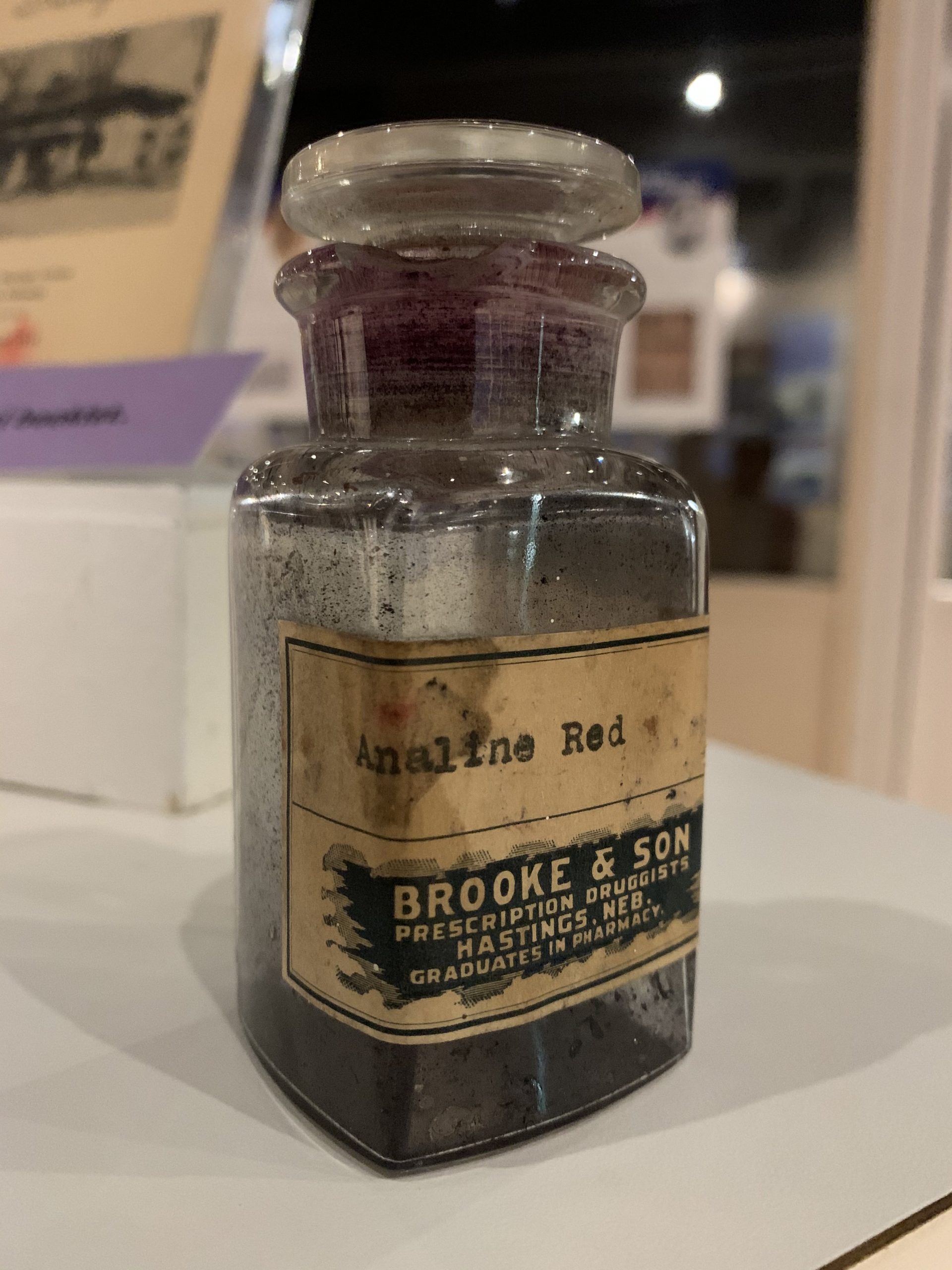 Medicine Bottle, c. 1920s, Brooke & Sons Drug