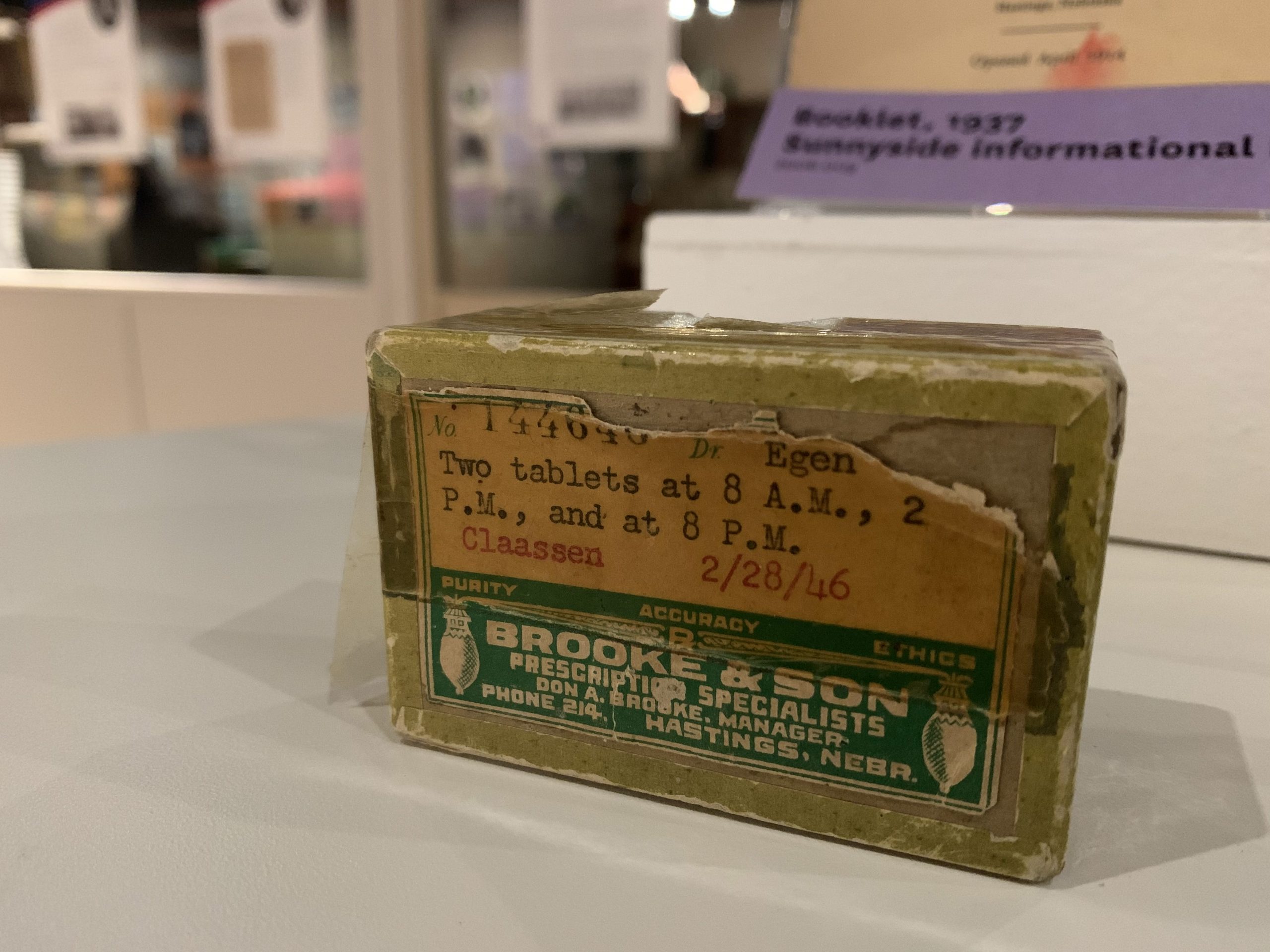 Medicine Box, 1946, Brooke & Sons Pharmacy