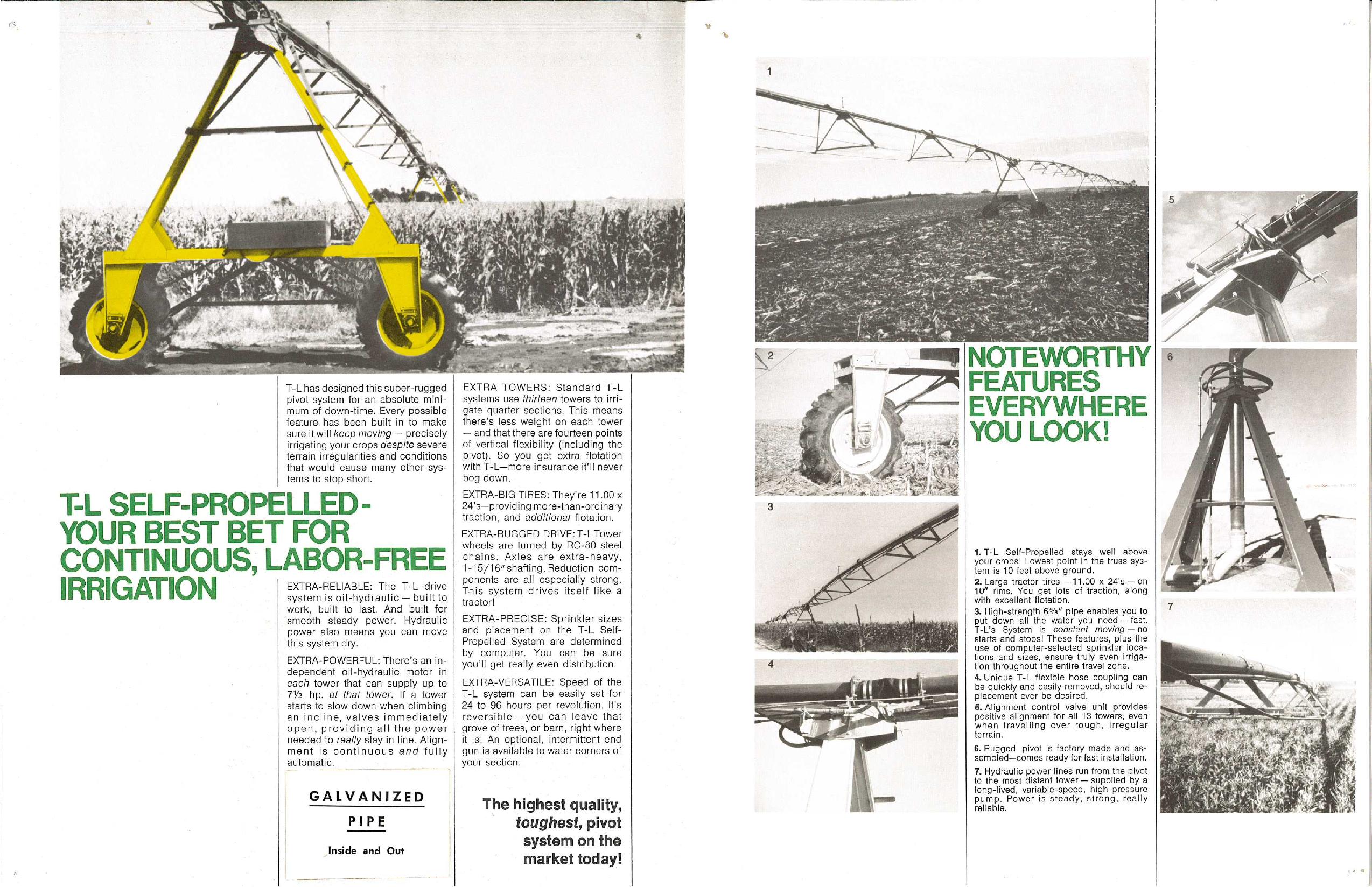 Early sales brochure for T-L Irrigation Co.
