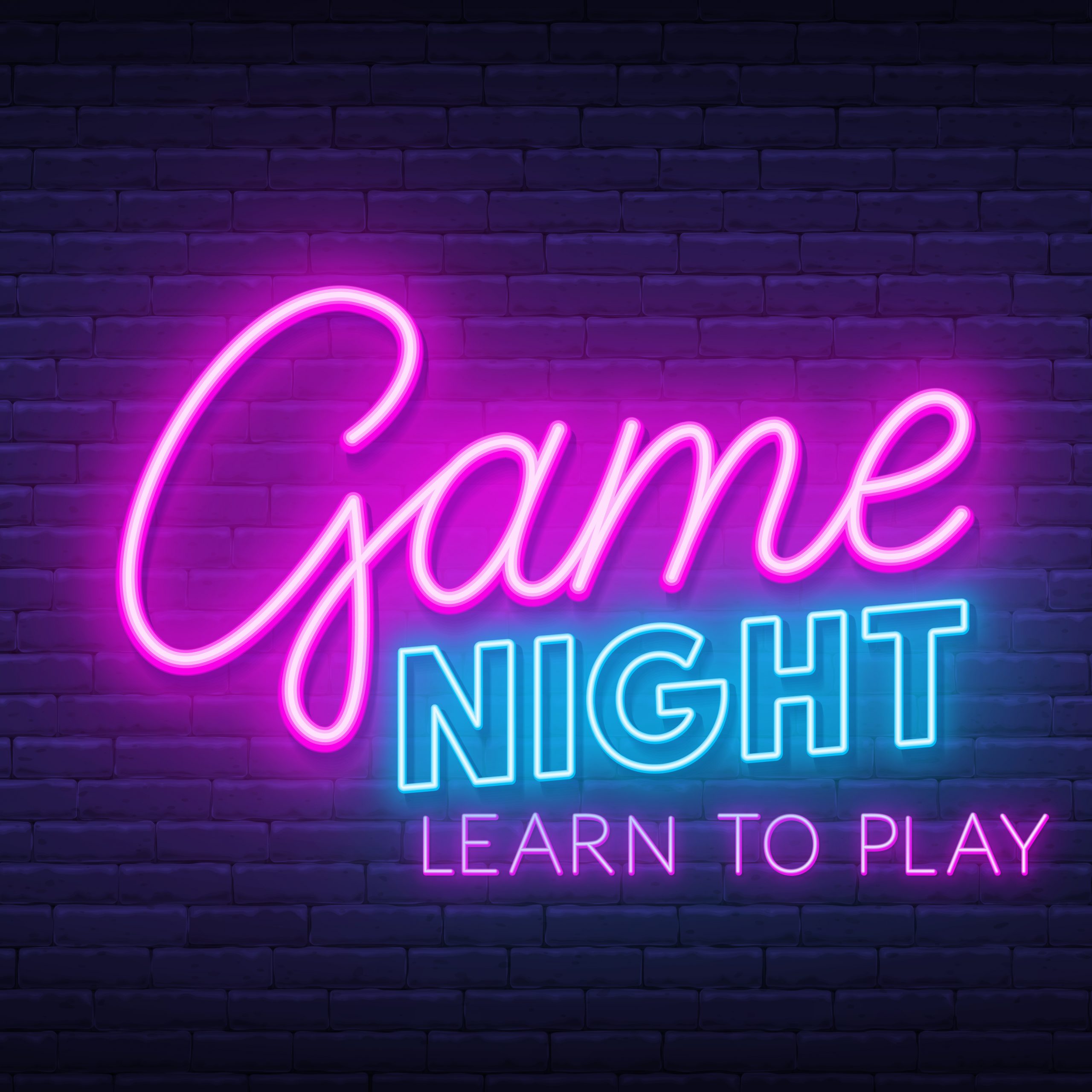 Game Night Learn to Play in Neon Lights