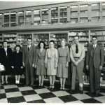 Jones Drugstore employees, ca 1947 Far left Roselma Jones and Barbara Jones