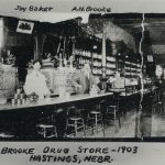 Interior of A. H. Brooks Pharmacy, 1903