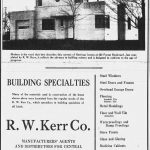 R W Kerr used his own home to advertise his company R W KerrCo.
