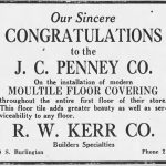 KerrCo also did the tile for the new J C Penny's on the corner of 2nd and Burlington in 1939, where Eakes Office Plus is today.