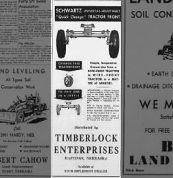 Timberlock Advertisement-March 12, 1963