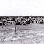 Trailer Park used as housing during WWII. This was located at the old fair grounds which is the present day Hastings Senior High School.