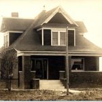 Tom Trausch's home. The first home build with brick from the Trausch brickyard. Tom was the brother's father.