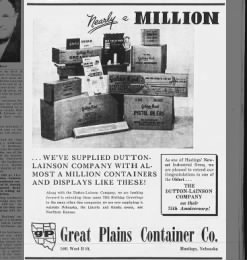 Great Plains Containers Advertisement March 16, 1961