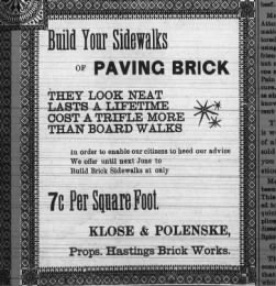 Klose & Polenske Advertisement, April 2, 1897