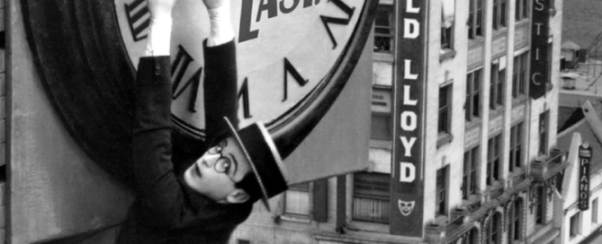 movie poster for old silent film, Safety First