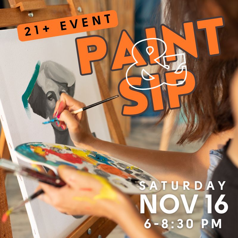 Paint and Sip Announcement