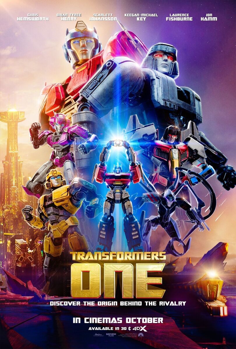 Film poster for new movie Transformers One