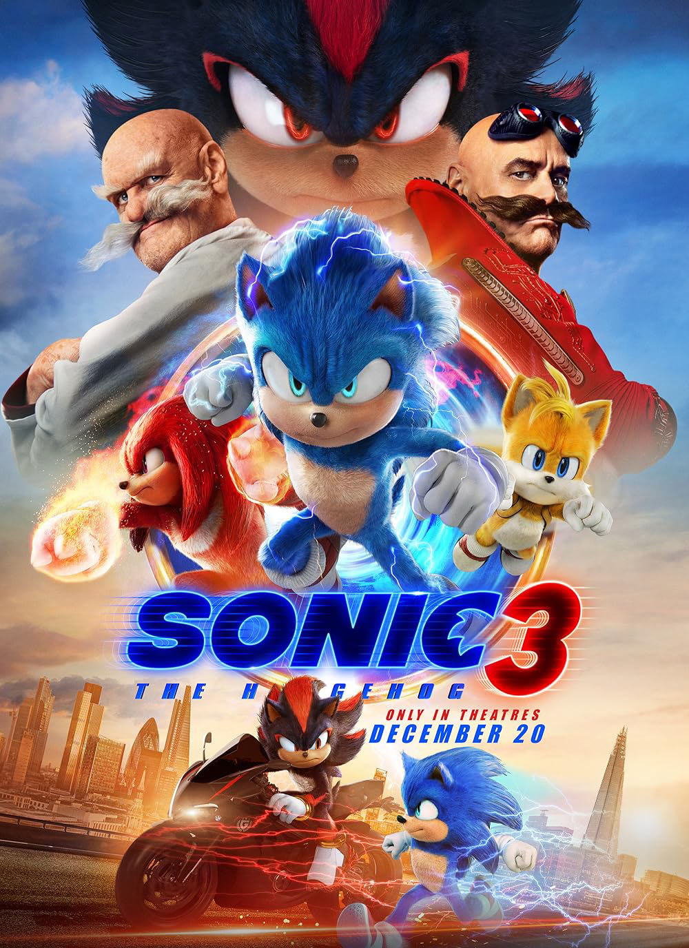 Sonic the Hedgehog 3 movie poster