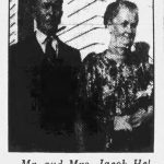 Jacob, Sr and Katherine celebrate their 50th wedding anniversary as seen in the January 20, 1945 issue of The Hastings Daily Tribune.
